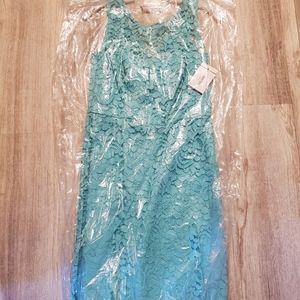 David's Bridal Bridesmaid Lace Dress Spa Size 6